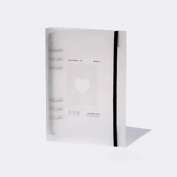 [VIVID x BE ON :D] קלסר A5 פלסטיק לבן (רק עטיפה, ללא ניילוניות)