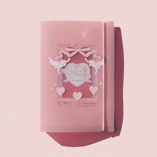 [VIVID x BE ON :D] קלסר A5 פלסטיק ורוד (+44 דפים)