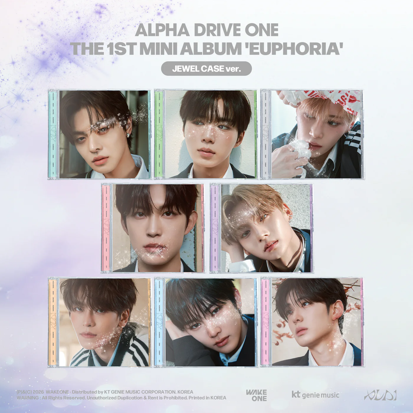 ALPHA DRIVE ONE - 1st Mini Album [EUPHORIA] (JEWEL CASE Ver.) (Random Ver.)
