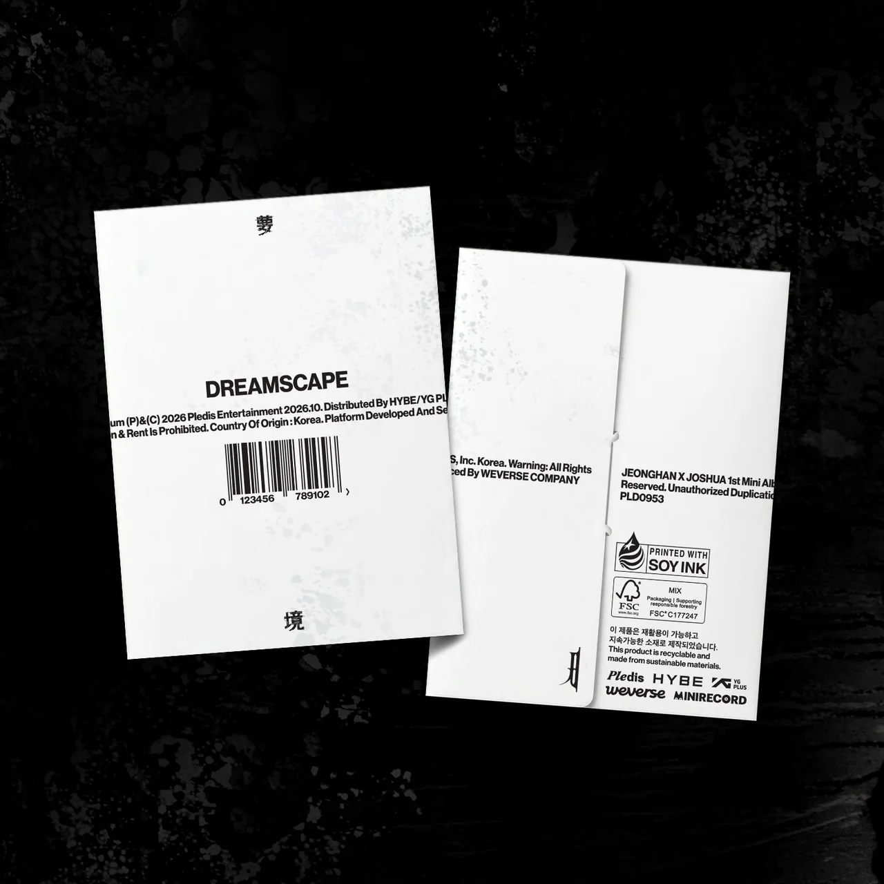 [בהזמנה מראש] JEONGHAN X JOSHUA (SEVENTEEN) - 1st Mini Album [DREAMSCAPE] Weverse Albums Ver