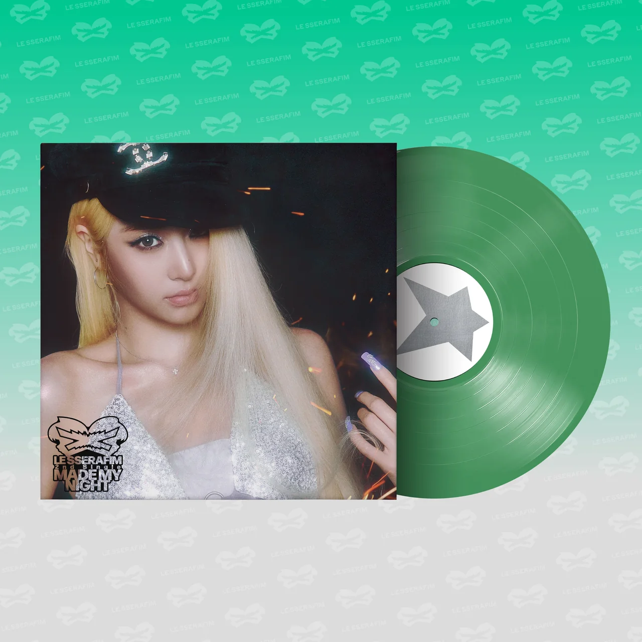 [בהזמנה מראש] LE SSERAFIM - 2nd Single Album [Made My Night] Vinyl (SPRING GREEN Ver.)